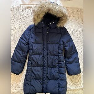 Gap Kids Medium Navy Winter Jacket with Hood